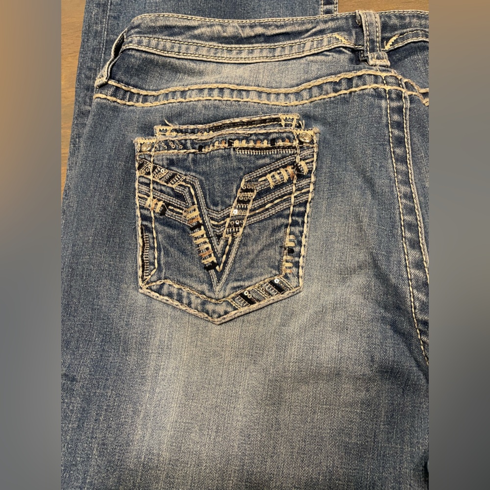 👖 VIGOSS • Slim Boot • Heritage Fit Jeans | Size: 15/16 Long - Picture 7 of 10